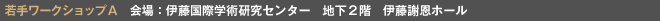 若手ワークショップ